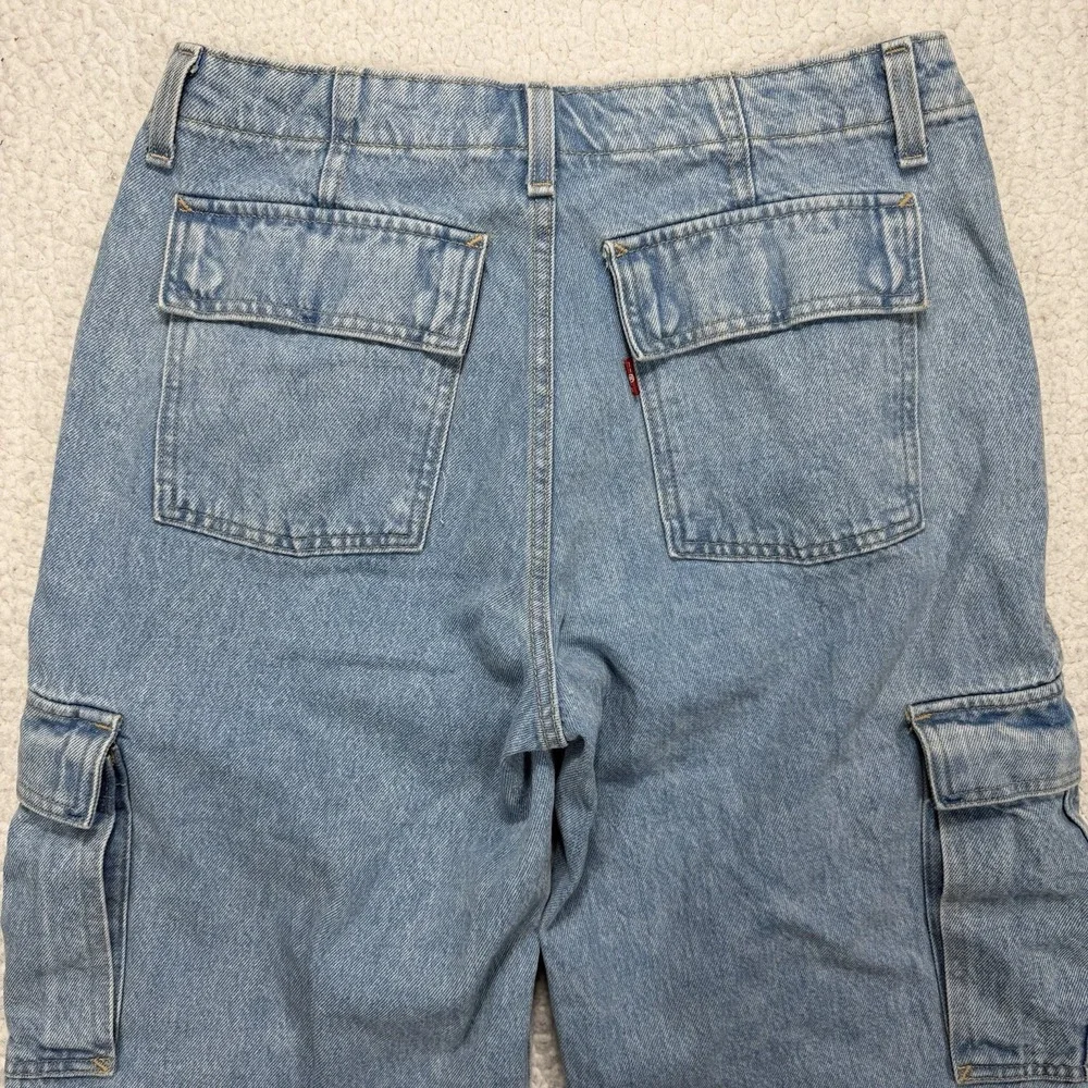 Levi's 94 Baggy Cargo Jeans Women's 28 (29x29.5)‎ Y2K Streetwear Utility Grunge